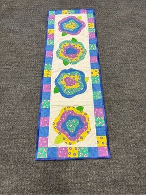 Colorful Floral Patchwork Table Runner Beautiful Design